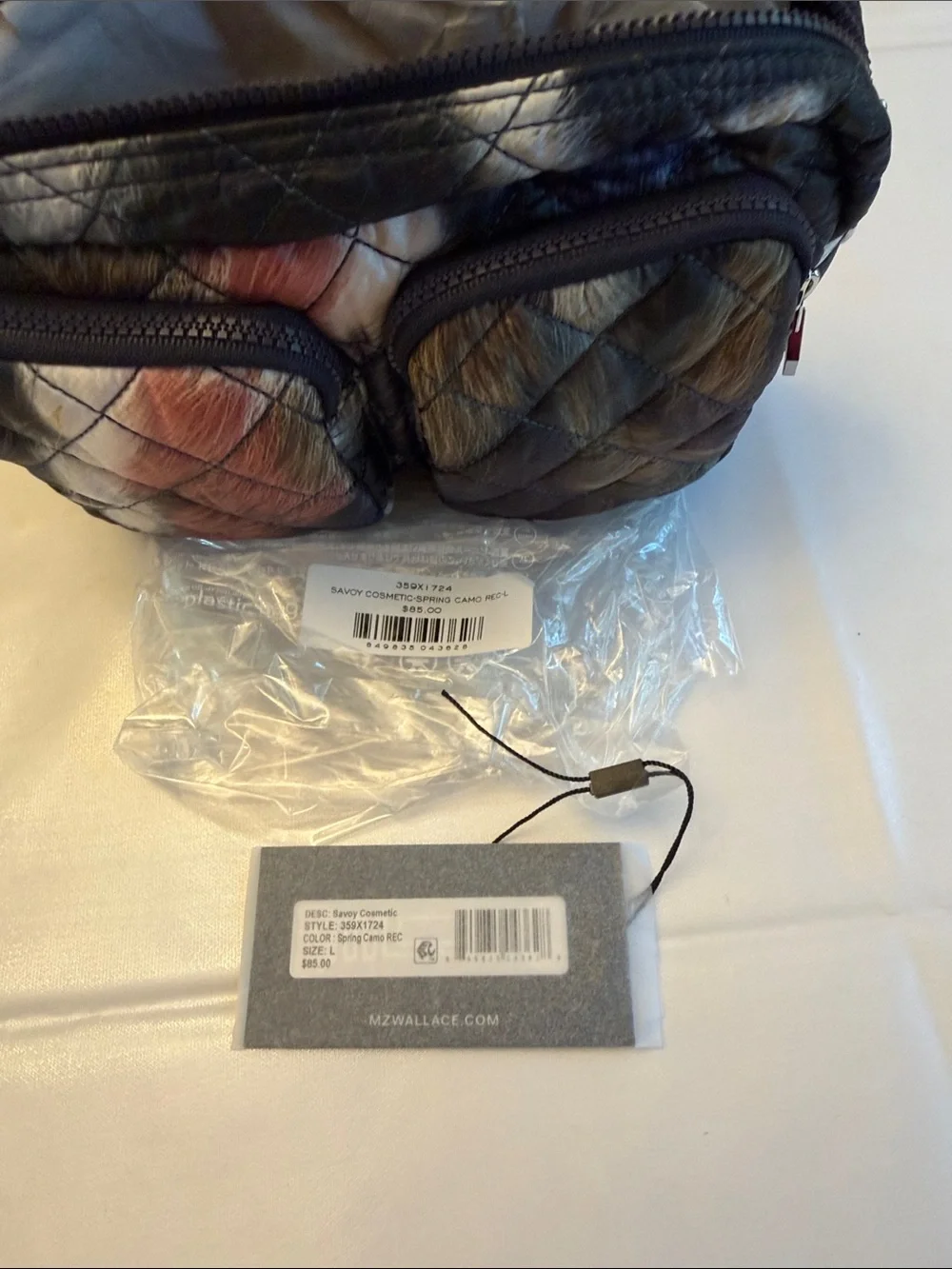 NWT MZ Wallace Quilted Savoy Cosmetic Bag
